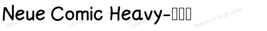 Neue Comic Heavy字体转换